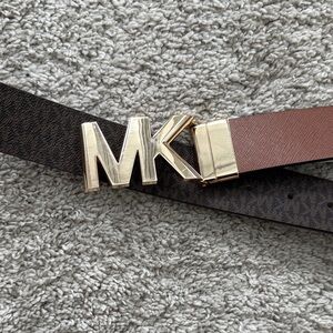 Michael Kors Gold Buckle Brown Belt
